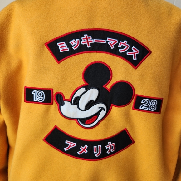 Varsity Jacket Mickey Mouse Disney X Forever 21 Patches Quilted Sporty Cute S - Picture 5 of 17